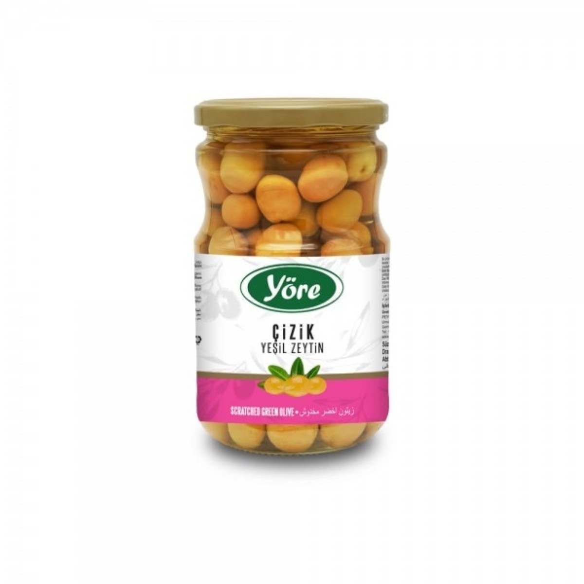 Yöre Edremit Çeşidi İşlem Görmüş Salamura Çizik Yeşil Zeytin 400 gr