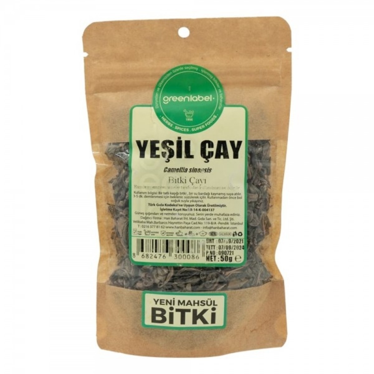 Green Label Yesilçay 50 gr